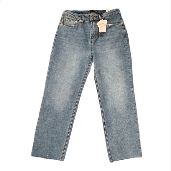 NWT Black Tape High Rise Mom Jeans Raw Hem Size 27 - Picture 4 of 13